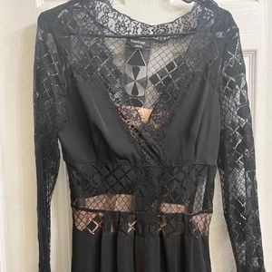 Evening wear black sheer waist— Super Sexy!